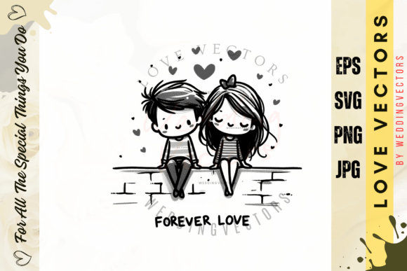 C40: Elevate Designs with Wedding Couple & Love Vectors