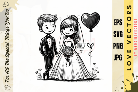 C4008: Elegant Wedding & Love Vectors for Design