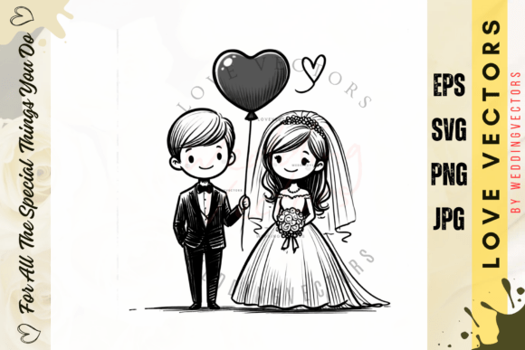 C4269 Wedding & Love Vectors: Elegant Design Assets
