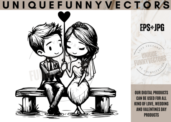 Charming Love Wedding Stick Vectors for Creative Design