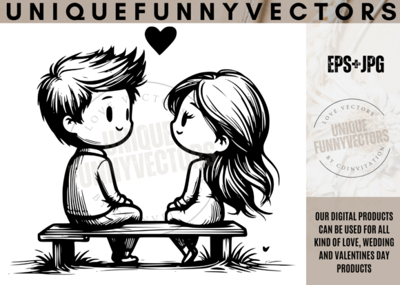 Charming Love Wedding Stick Vectors for Designers