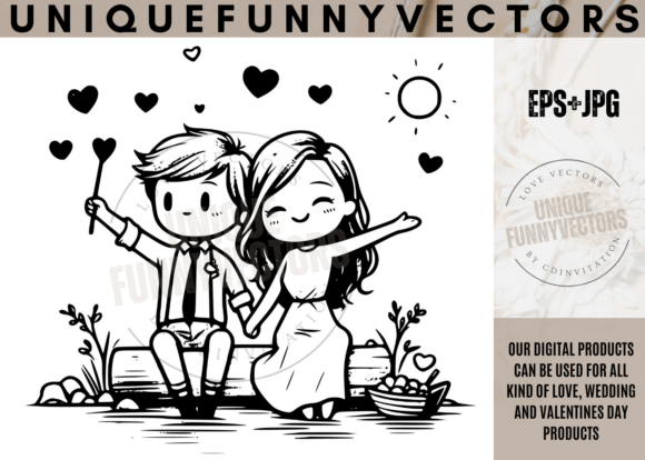 Charming Love Wedding Stick Vectors for Modern Design