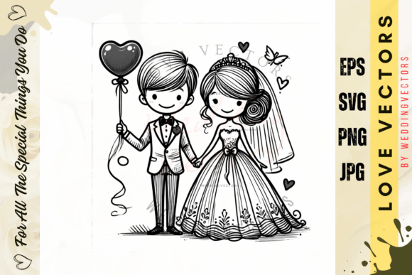 Elegant Floral Wedding Vectors for Timeless Design
