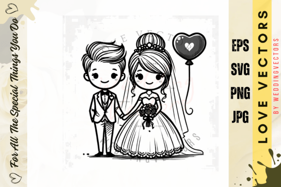 Elegant Romance: The C4207 Vector Collection