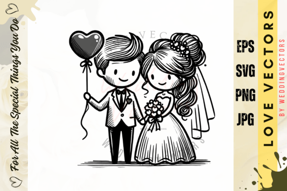 Elegant Wedding & Love Vectors for Modern Design