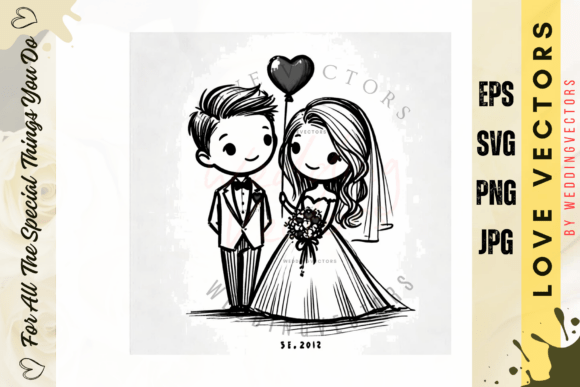 Elegant Wedding Vectors: C4275 for Modern Design