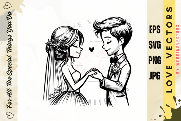 Elevate Wedding Design with C4196 Love Vectors