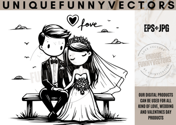 Love and Wedding Illustrations 262: A Design Asset for Emotional Storytelling