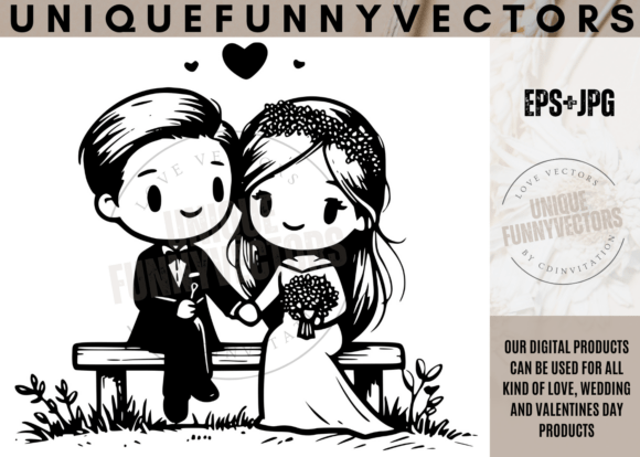 Love Wedding Stick Vectors: Design Charm for Every Occasion
