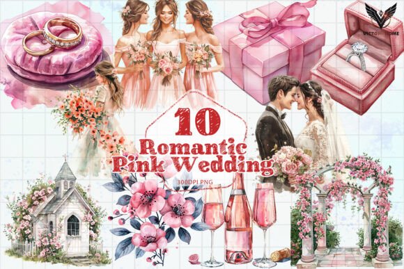 Romantic Pink Wedding PNG: A Designer's Guide to Elegant Assets