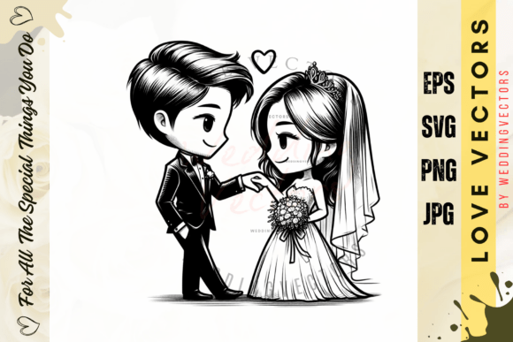 Wedding Couple and Love Vectors - C4039: A Designer's Guide
