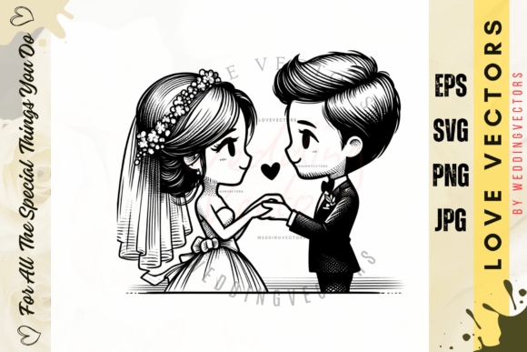 Wedding Couple and Love Vectors - C4051: A Designer's Guide
