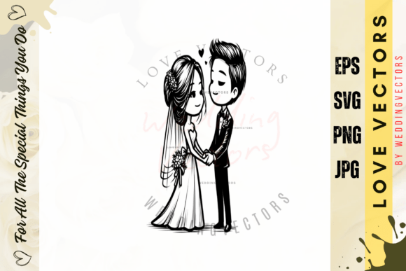 Wedding Couple and Love Vectors - C4423: A Designer's Guide