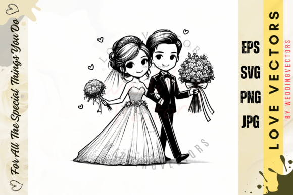 Wedding Couple & Love Vectors: The C4224 Collection